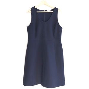 J. Crew ✽ Navy Sleeveless Crepe Sheath Dress